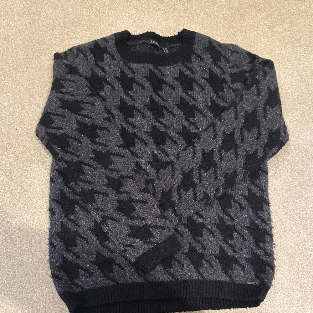 Ikks Black and Gray Kids Sweater